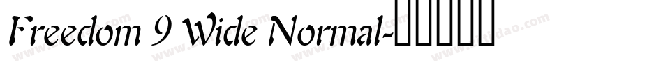 Freedom 9 Wide Normal字体转换